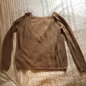 Open back knit sweater Lulus